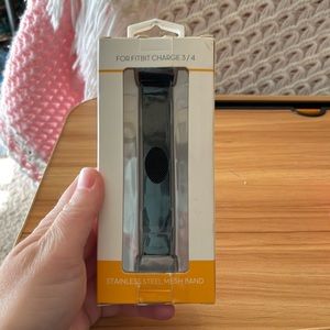 New, Never Been Opened, For FitBit Charge 3/4. Stainless Steel, Mesh Band